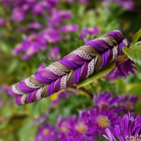 Kožený obojek - Venchim Kožený obojek ve fialové barvě.