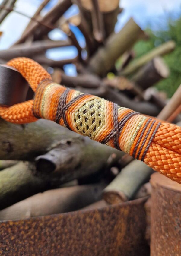 Psí obojek Detail zdobení lanového obojku, model Foxy Fairytail